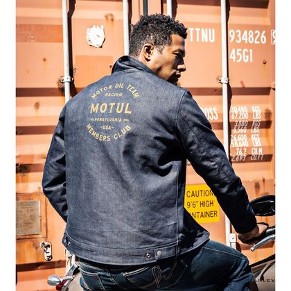Blouson Helstons MECANIC MOTUL - Bleu