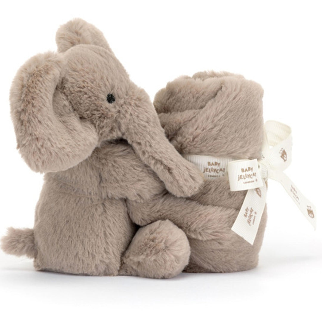 Jellycat knuffeldoek smudge olifant - 34 cm