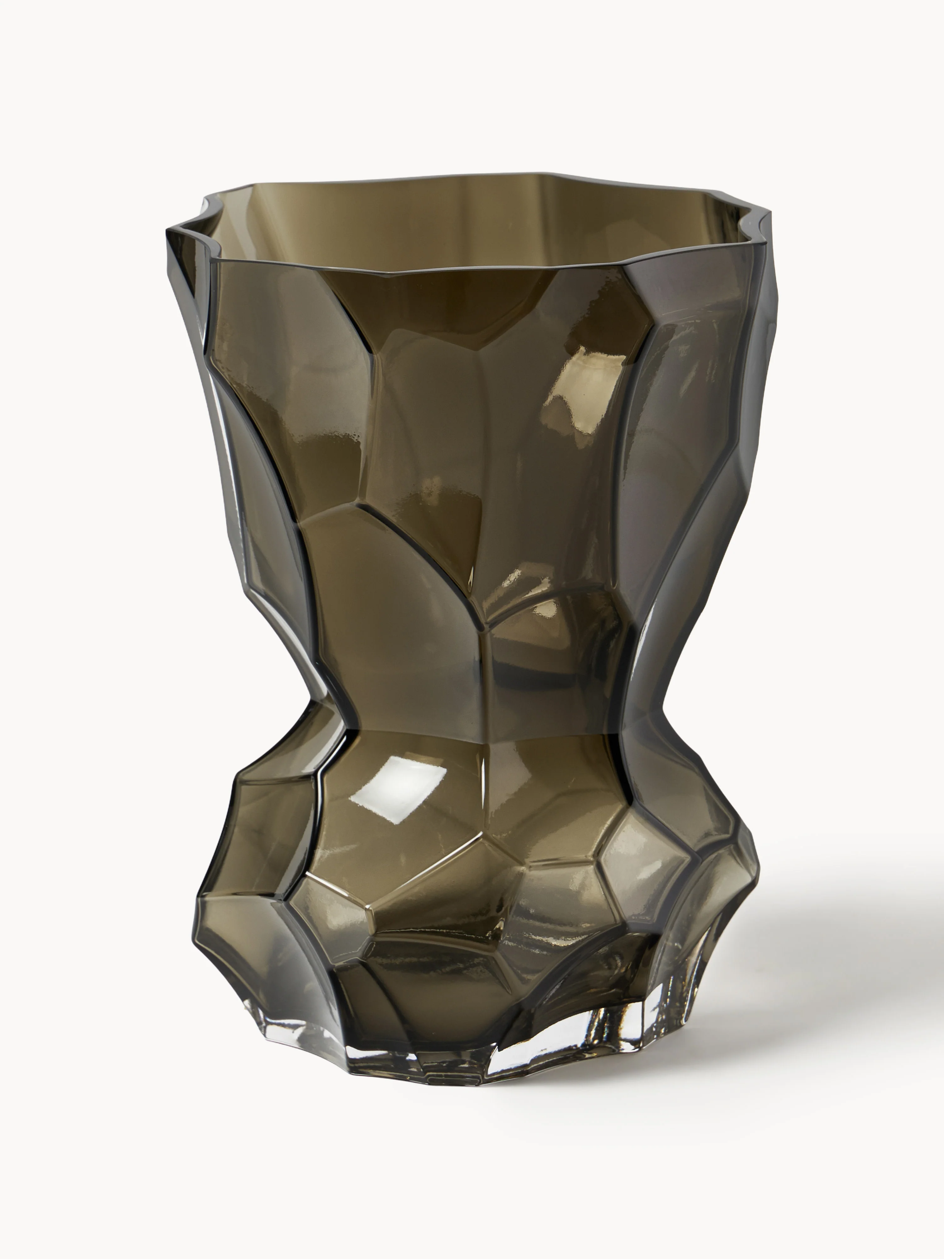 Mondgeblazen glazen vaas Reflection, H 30 cm