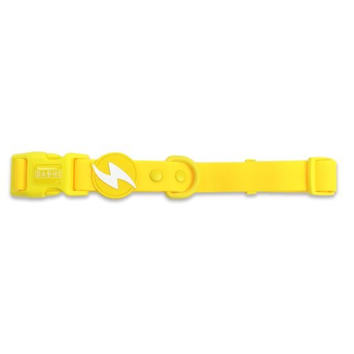 Coleira para cães Dashi Colorflex amarela em TPU