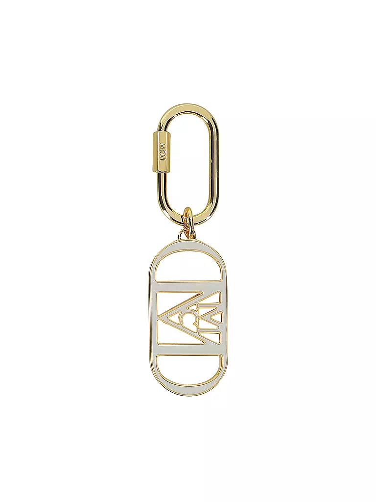 MCM Schlüsselanhänger MODE TRIVIA CHARM creme