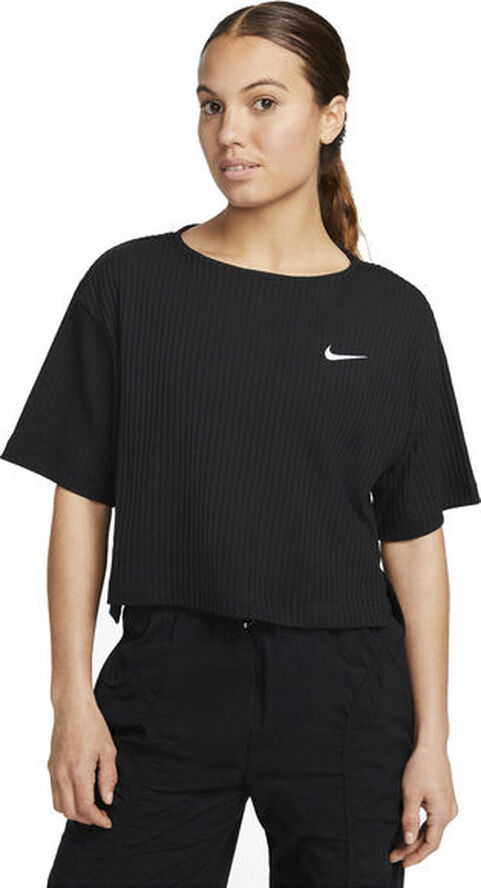 Nike Sportswear Ribbed Jersey T-shirt Sort