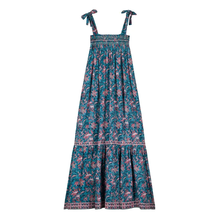 Louise Misha Robe Marcelette - Collection Femme | Bleu canard