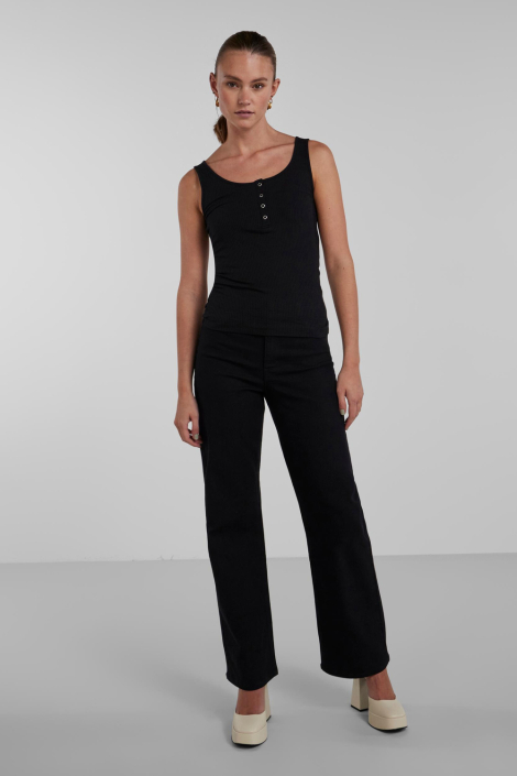 Pieces zwarte dames top