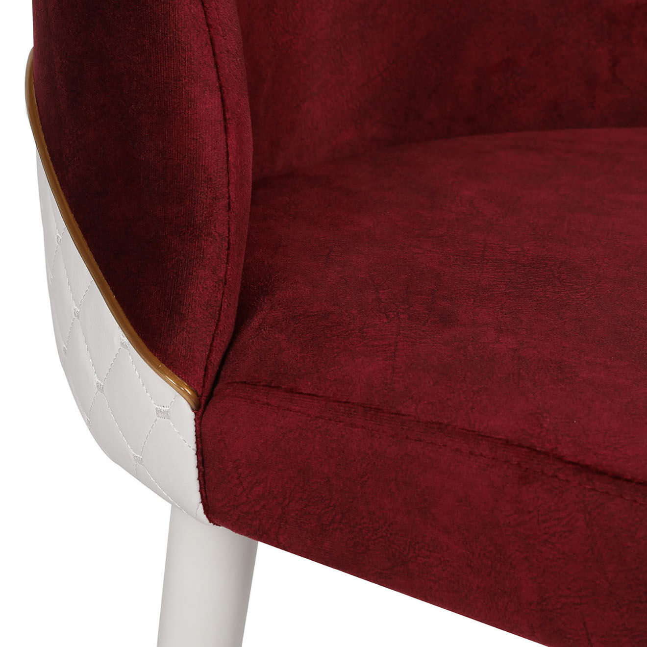 Homitis 4 Chaises Nova rouge/blanc - 50x90x49 cm