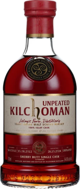 KILCHOMAN 12 YEARS 2012 UNPEATED SHERRY SINGLE CASK 70CL