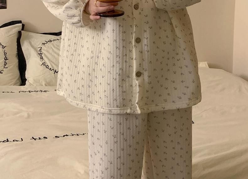 Dazzli - Pyjamaset: Shirt met patroon + Broek