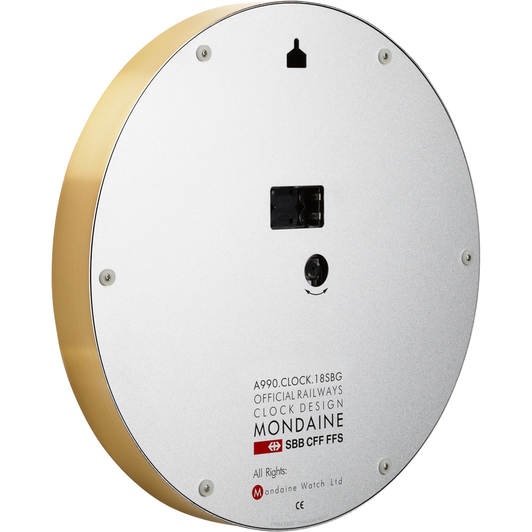 Mondaine Wanduhr Goldig Ø 25cm