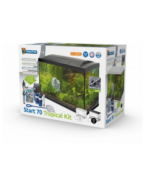 Superfish Aquarium Start 70 Tropical Kit Retro Led 73 l - Aquaria