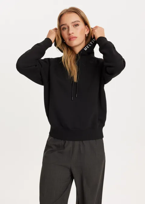 Oversized hoodie zwart (ZWART)