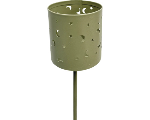 Theelichthouder stekker Ø 8 x 47 cm groen