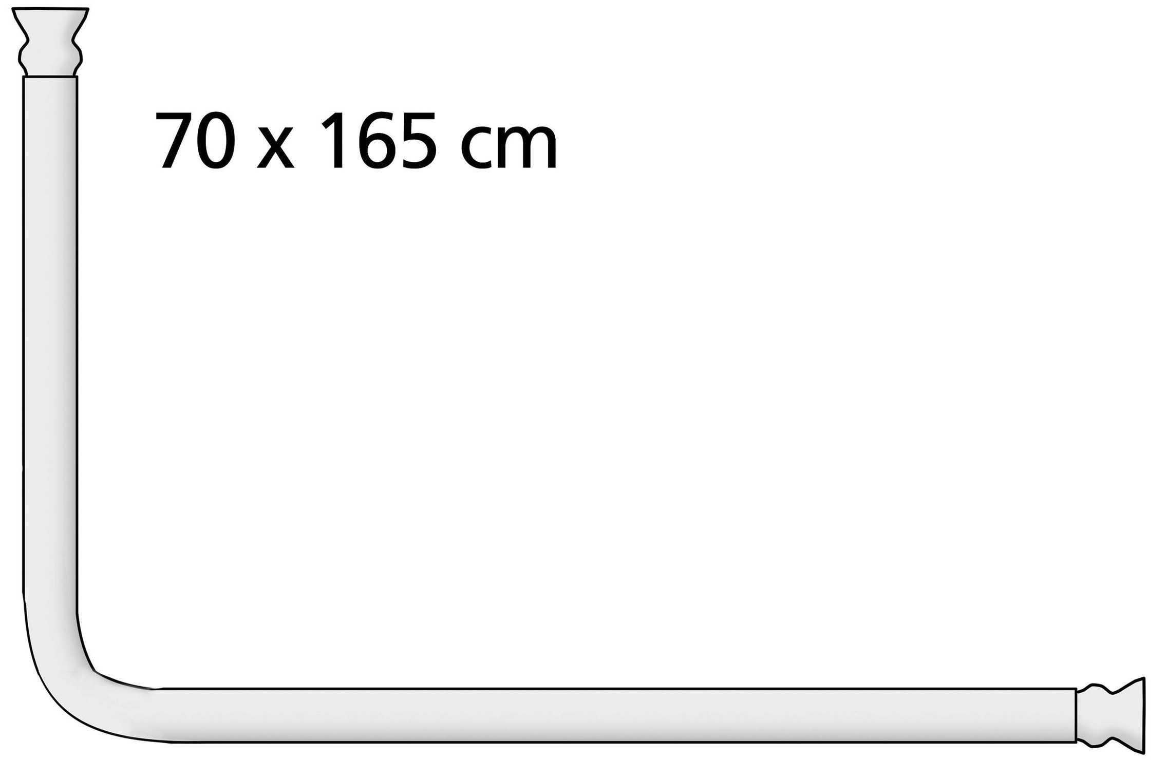 WENKO Duschvorhangstange »Universal« Fixmass variabel