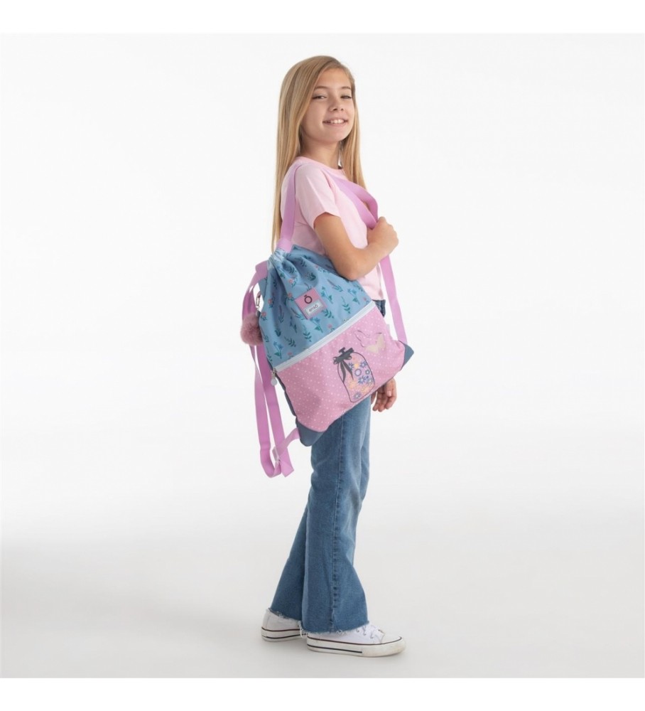 Enso Enso We Love Flowers Bolsa com cordão rosa