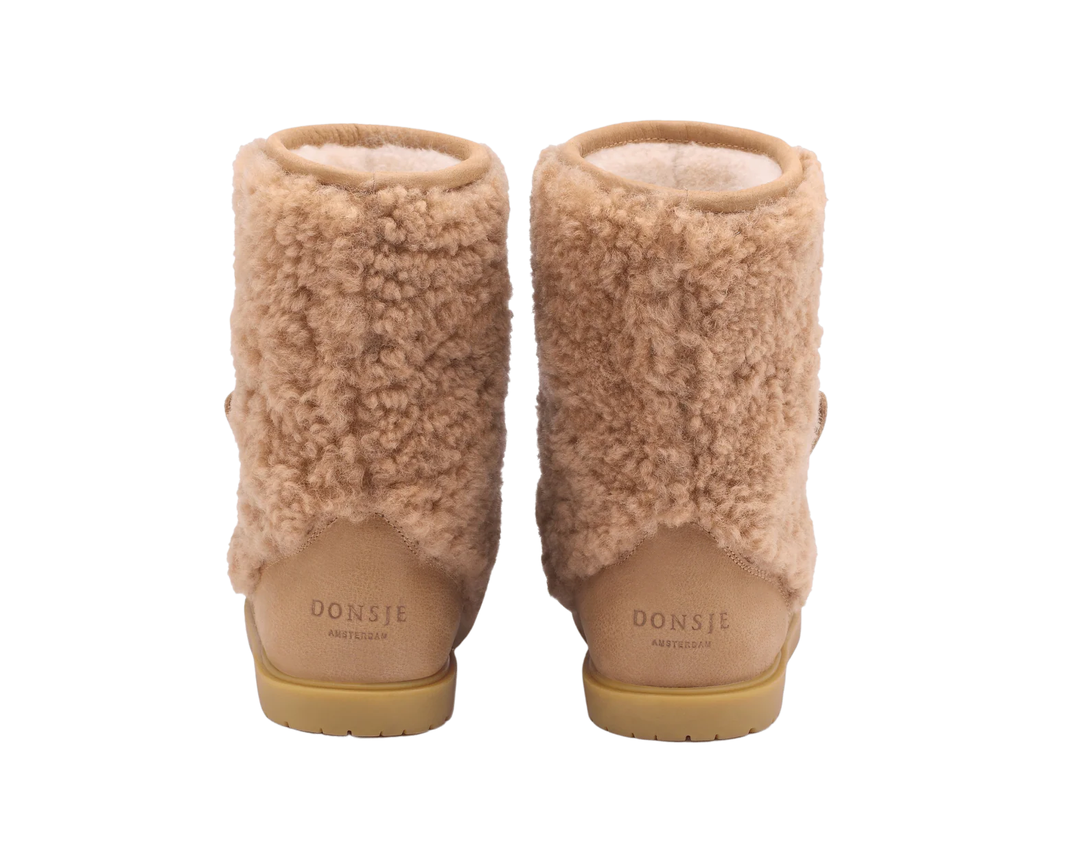 Irfi Boots | Alpaca | Beige Curly Sheep Wool