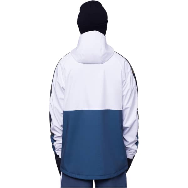 Veste snowboard 686 MNS WATERPROOF ANORAK WHITE COLORBLOCK