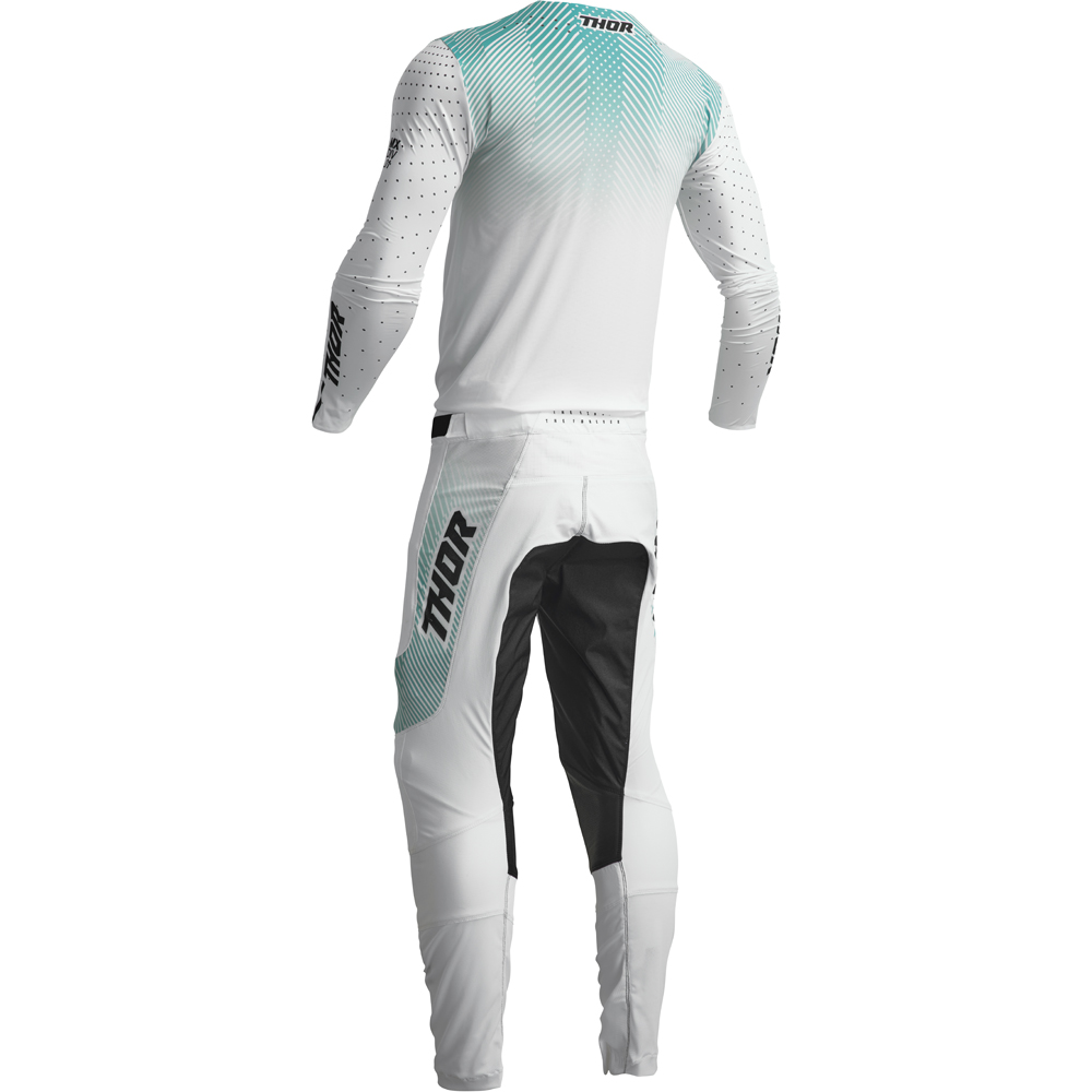 Thor Motocross - Pantalon Prime Tech Blanc / Turquoise