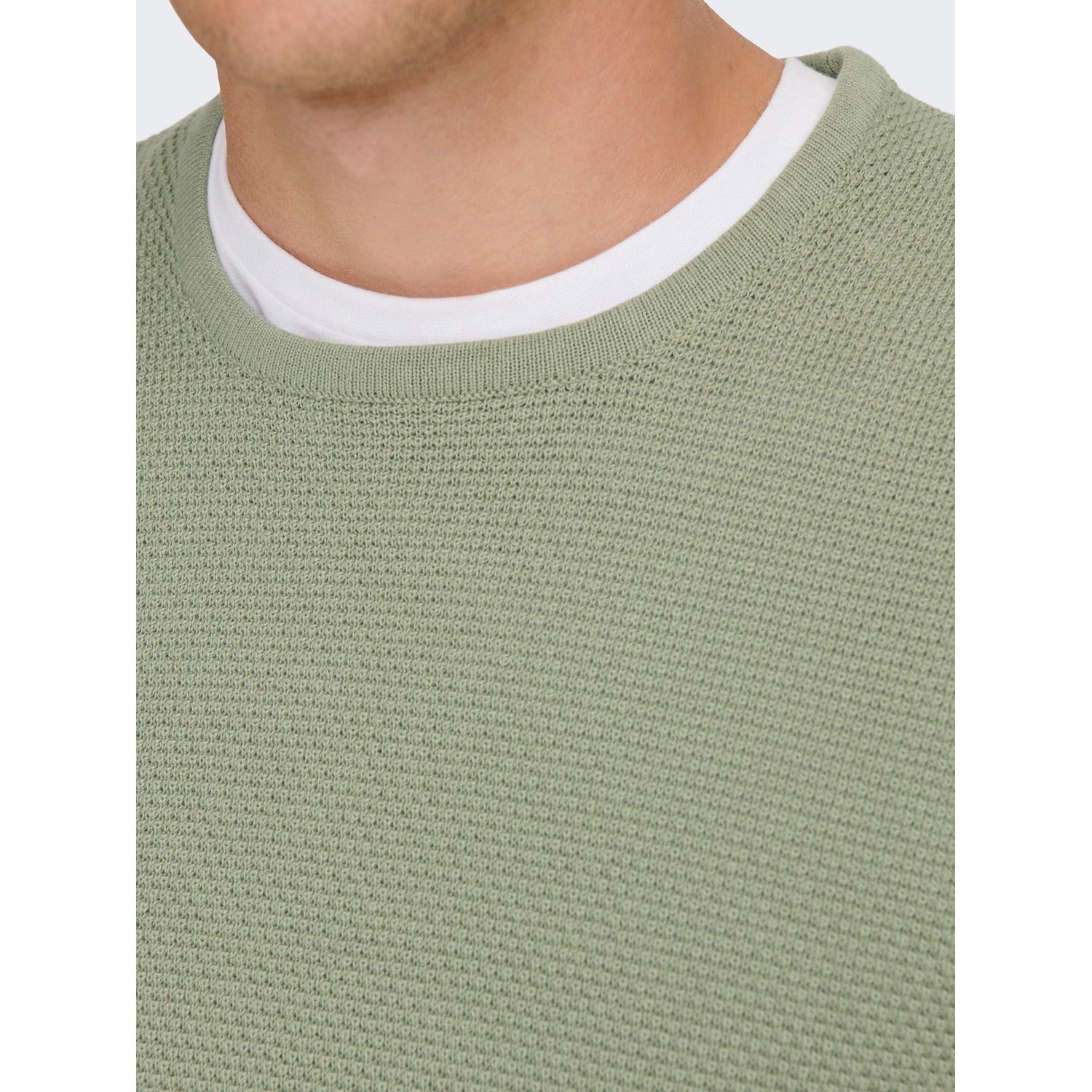 ONLY & Sons  Panter Regular 12 Structuur Crew Knit