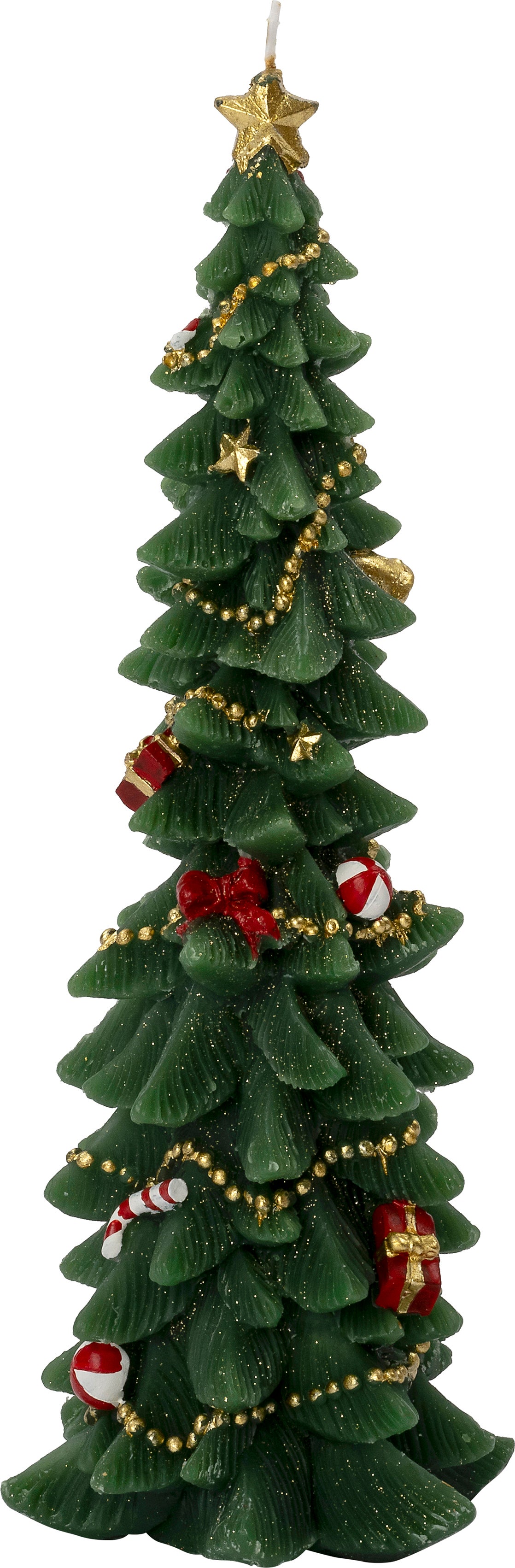 Intratuin stompkaars Kerstboom groen 12 uur D 12,5 H 30,5 cm