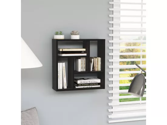 Étagère murale Noir 45,1x16x45,1