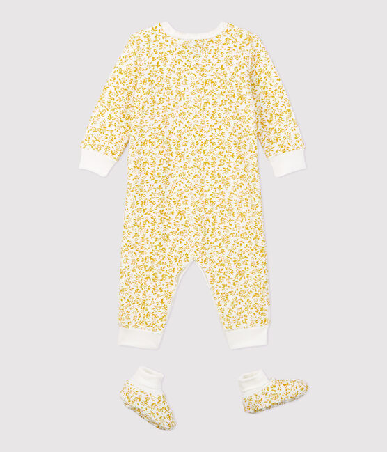 Ensemble nuit fleurs bébé en bouclette éponge toute douce