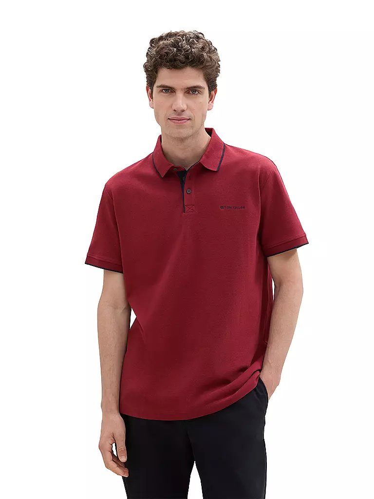 TOM TAILOR Poloshirt Regular Fit rot
