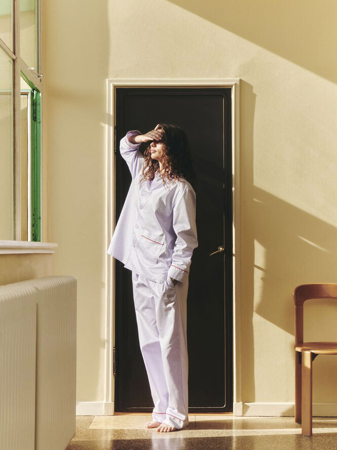 Hay Outline Pyjama Trousers-M/L-Lavende