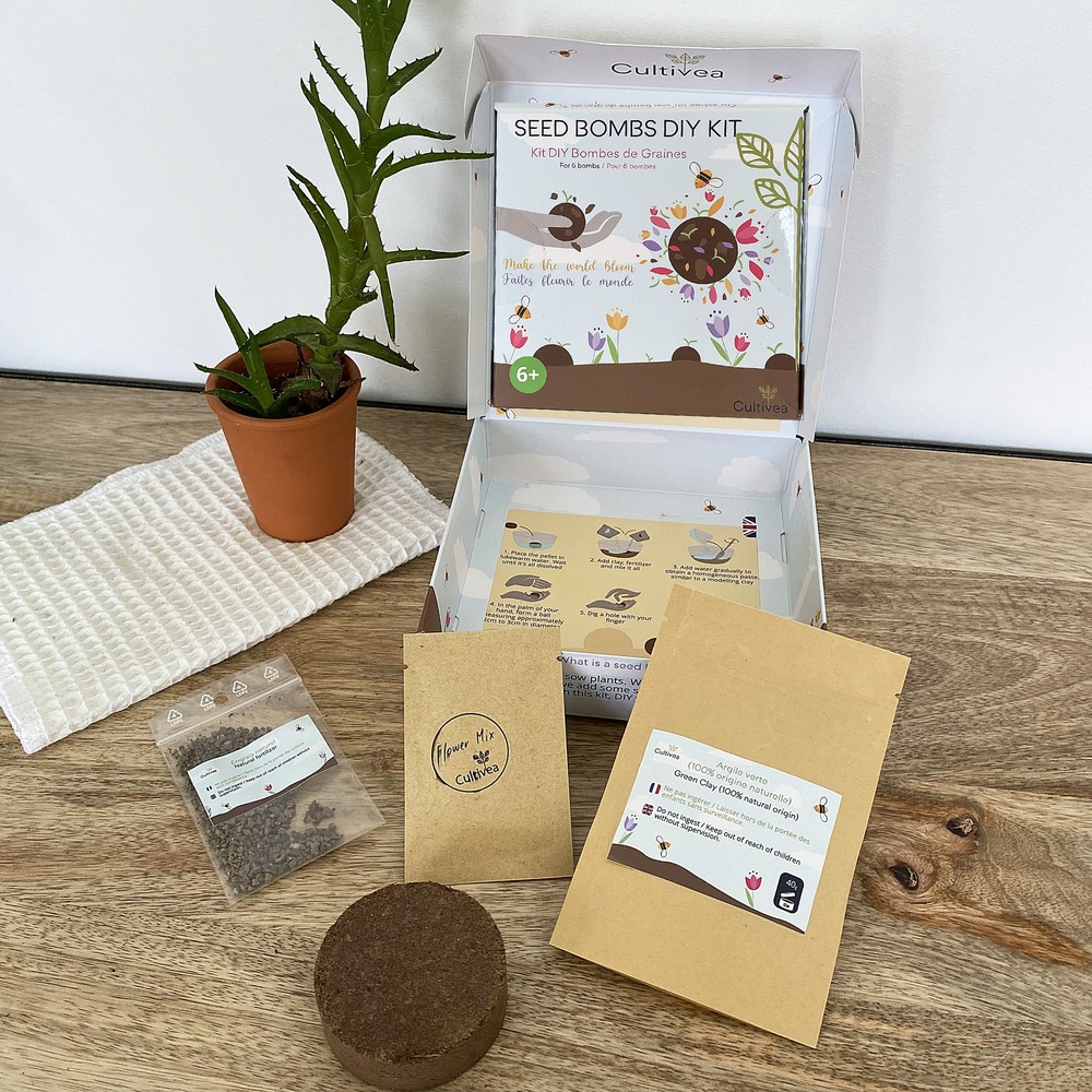 Cultivea diy bombes de graines semis de fleurs à planter pour abeilles