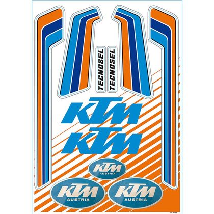 Planche de stickers Tecnosel VINTAGE KTM Universel