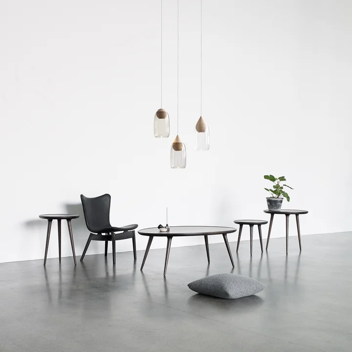 Mater - Liuku Pendelleuchte Drop, Erle / smoked