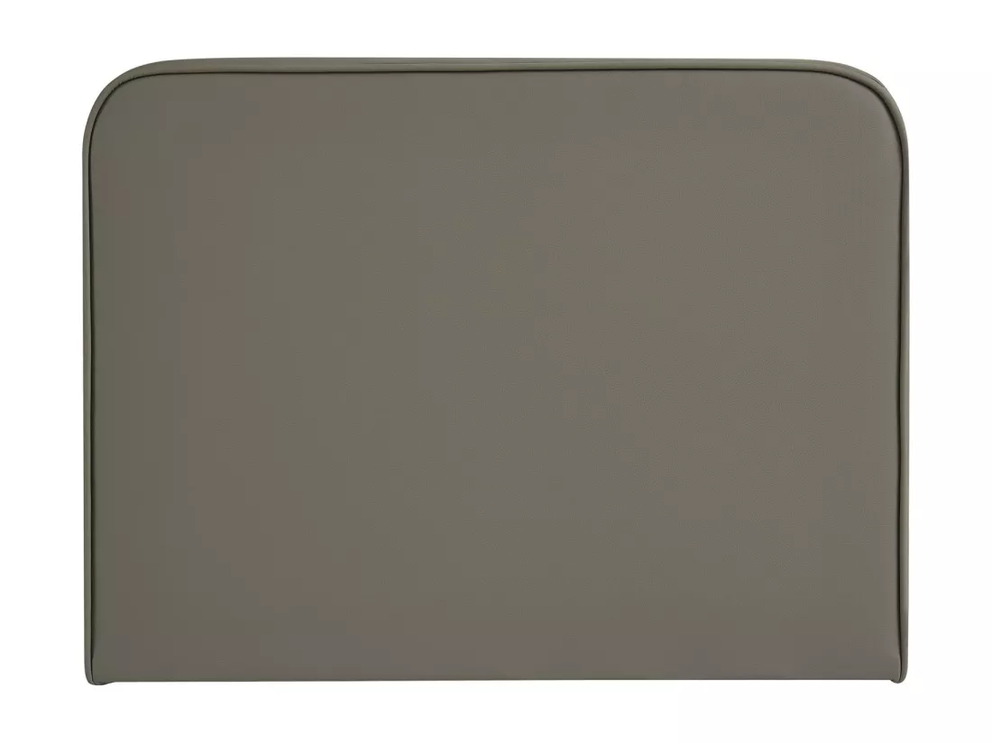 Tête de lit ARIELA 90, Rembourrée, Fixation murale, Design arrondi moderne, Pour lit 90 cm ou moins, Gris