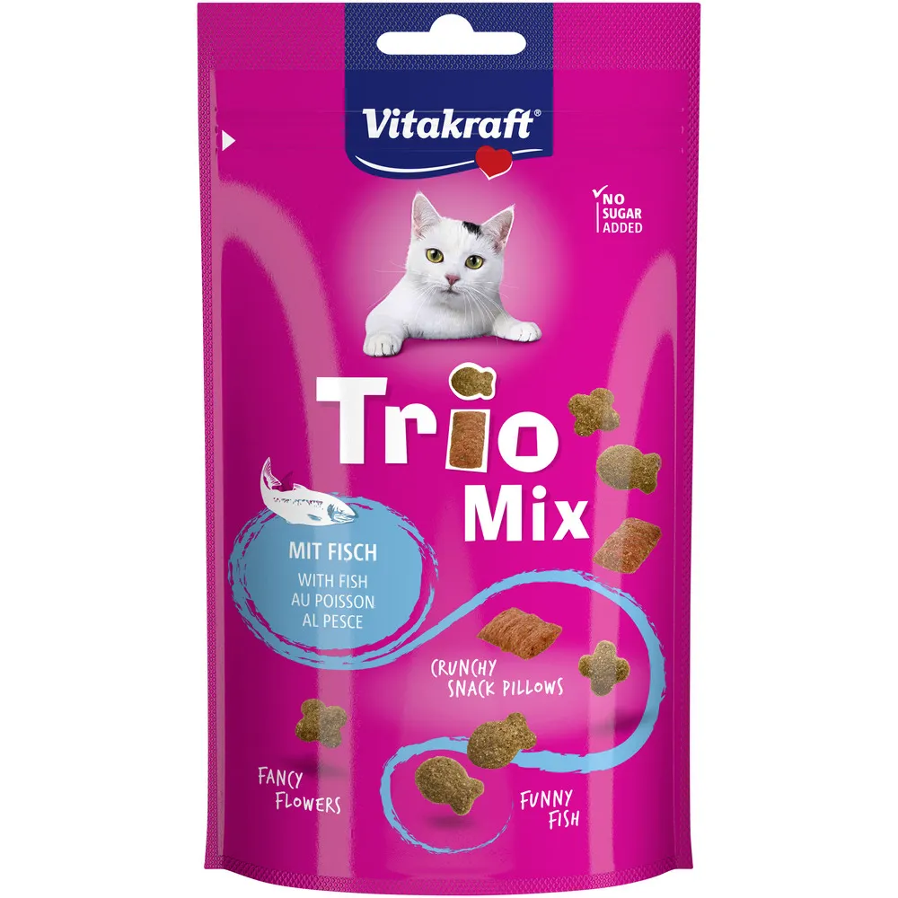 Vitakraft Trio Mix med Fisk - 60 g.