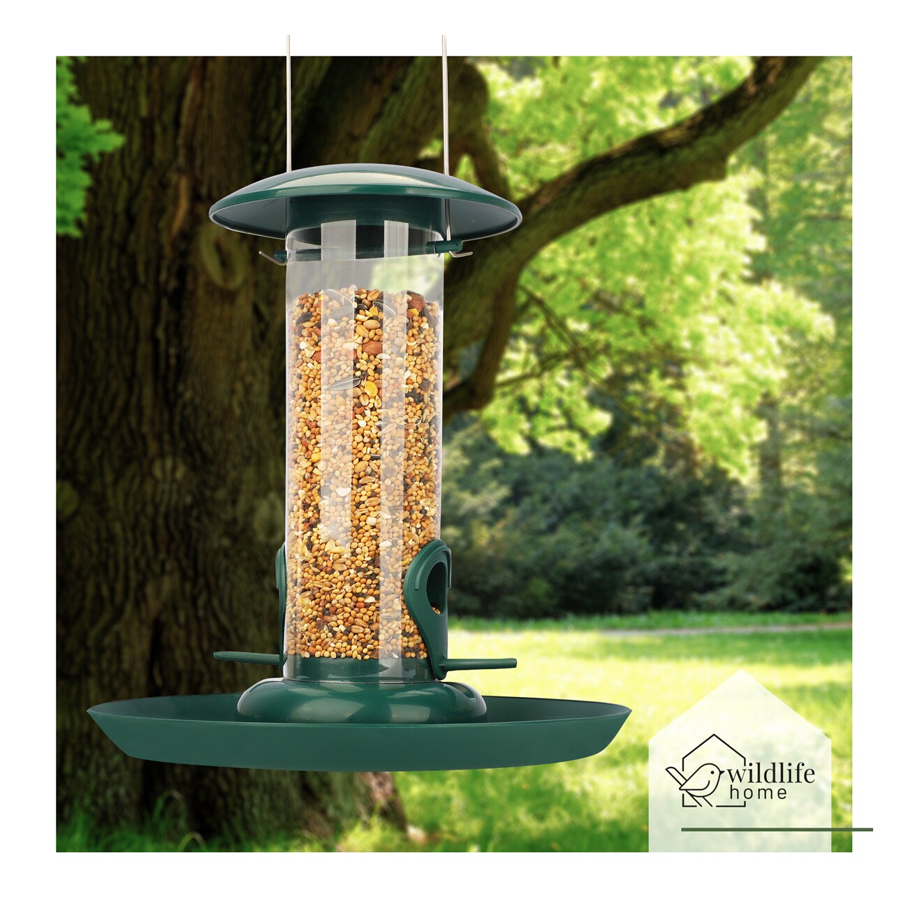 WILDLIFE HOME Futtersäule mit XL Futterteller