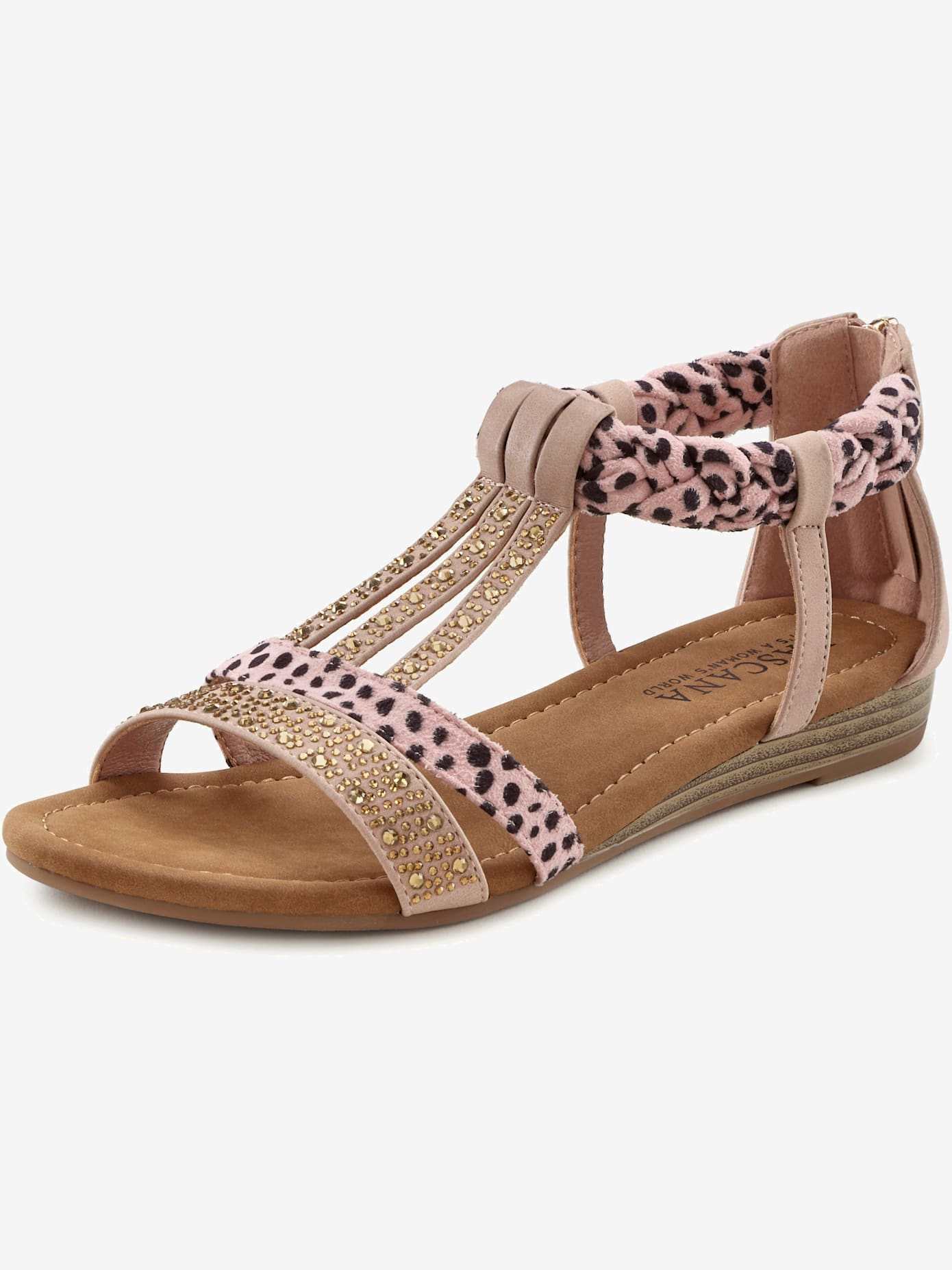 Sandales superbes éléments décoratifs, brides raffinées et petites pierres brillantes fantaisie