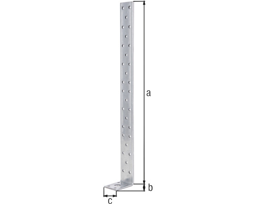 Trekstang 400x54x40 mm sendzimir verzinkt