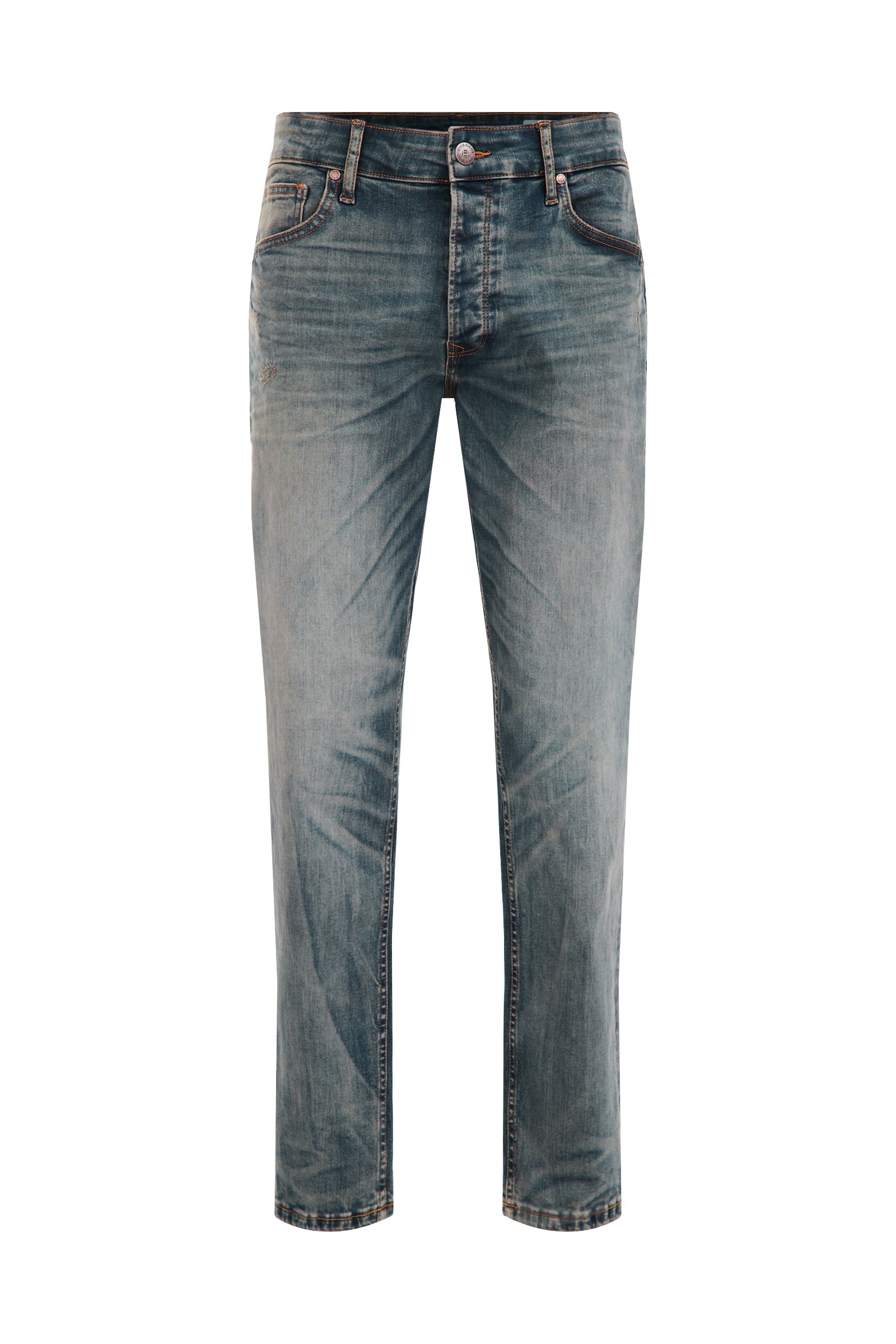 relaxed fit jeans met medium stretch Blue Ridge Donkerblauw