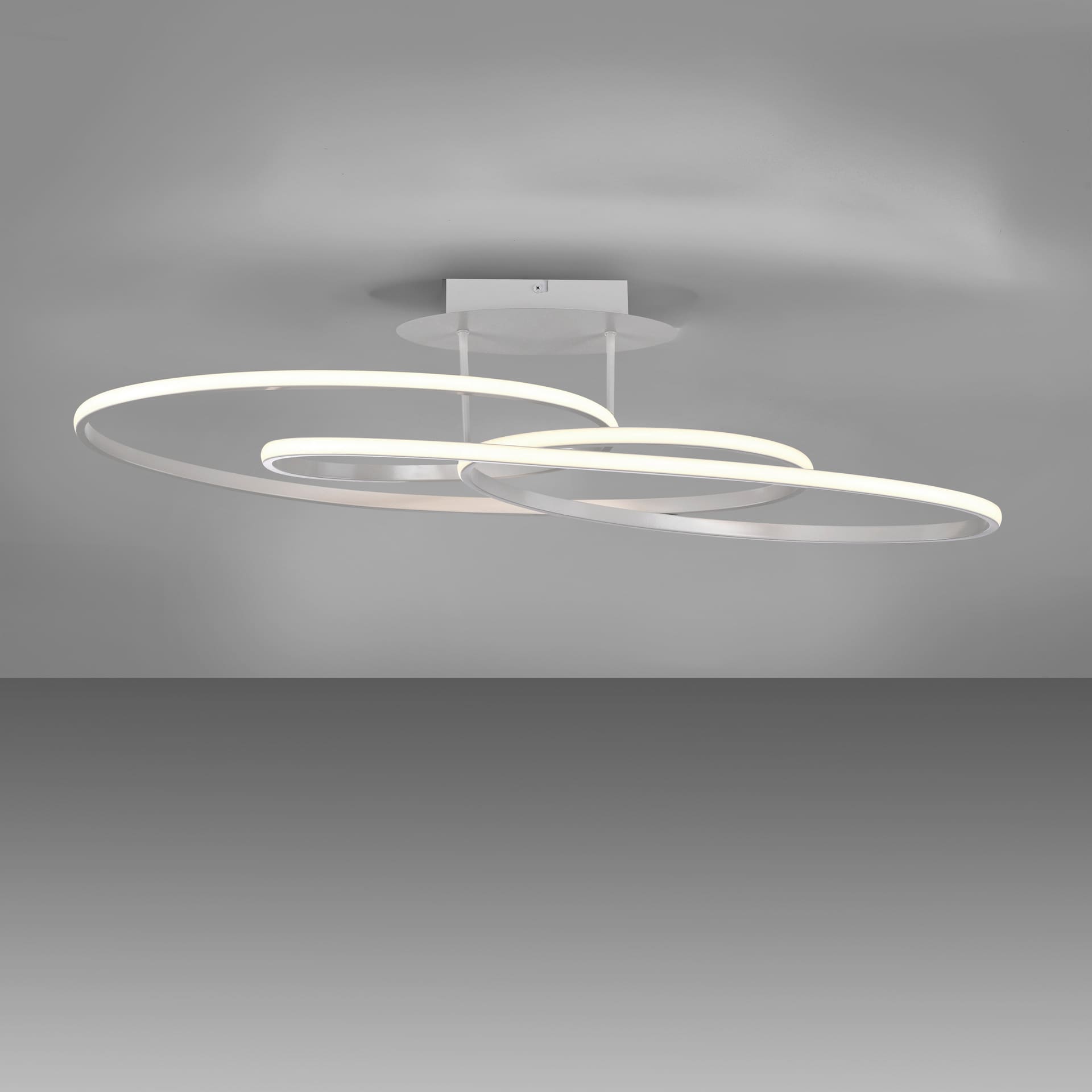 JUST LIGHT LED Deckenlampe LUMACA 81 x 30,5 cm weiß