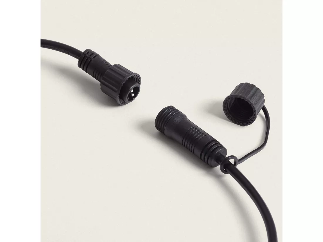 Guirlande LED Extérieure avec 5 Douilles B22 5m Noir IP44 Noir