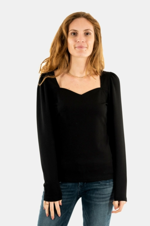 tee shirt manches longues ichi lofie 194008 black
