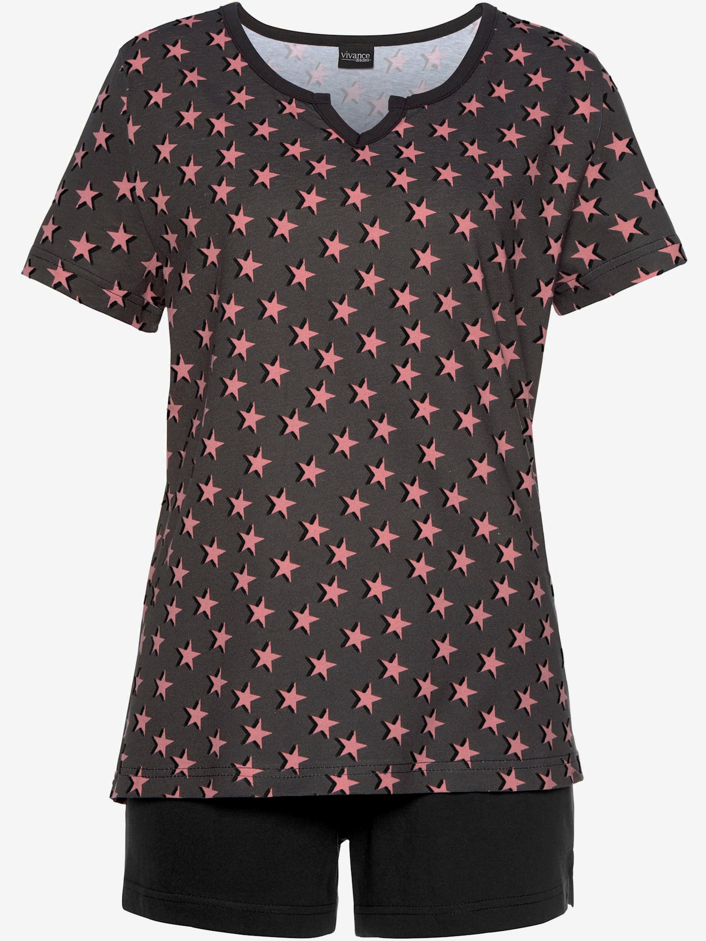 Lot de 2 pyjamas courts avec motif étoile