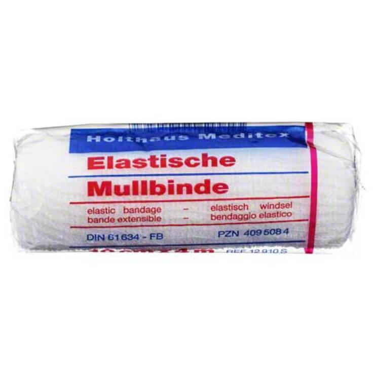 Mullbinden 4mx10cm elastisch, 1 St