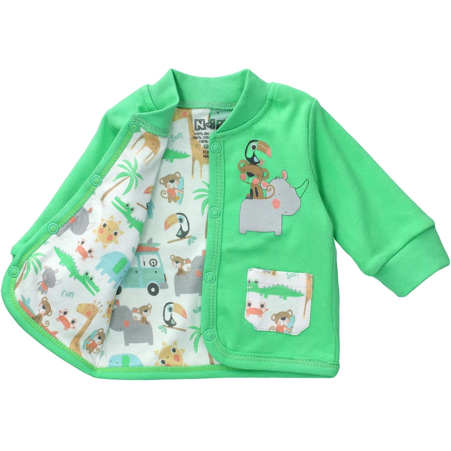 Nini Jacke you are the best grün