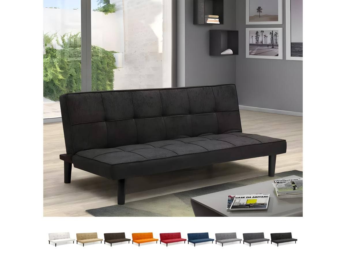 Giada 2 Sitzer Stoff Design Sofa Bett für Haus und Büro