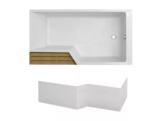 Pack baignoire bain douche 180 x 90 JACOB DELAFON Neo version droite + tablier