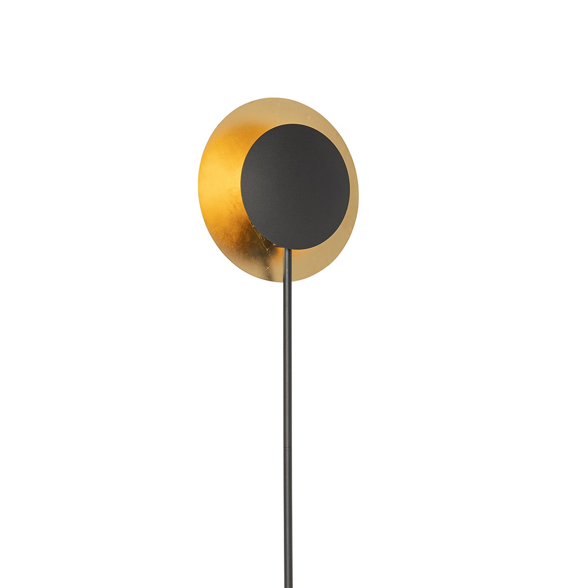 QAZQA - Art Deco vloerlamp, zwart met goud en messing - Emilienne-stijl, woonkamer en slaapkamer - staal, langwerpig - LED-compatibel, E27