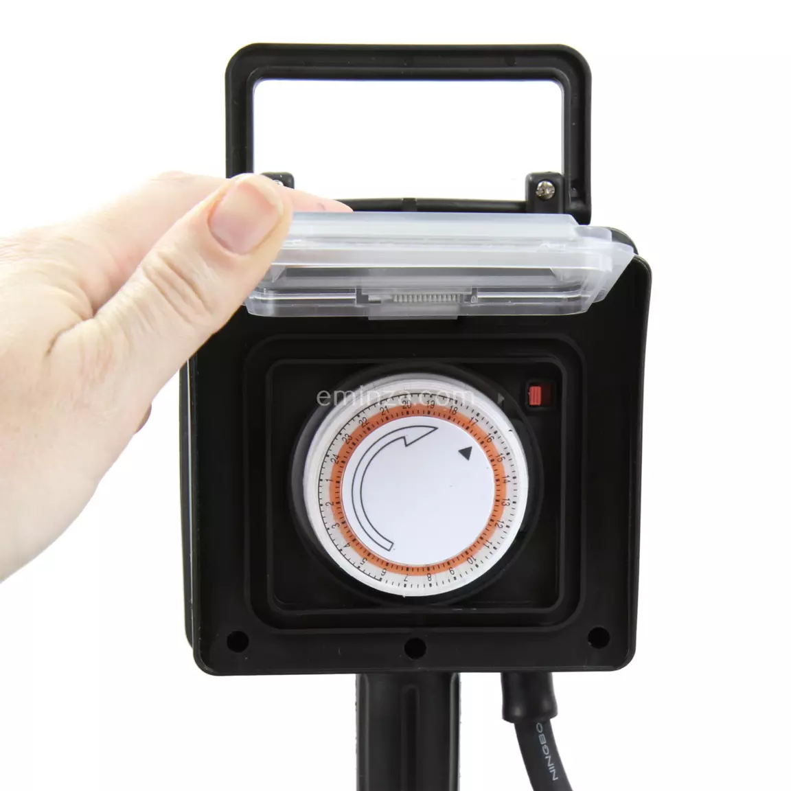 Prise piquet de jardin programmable 2 pôles