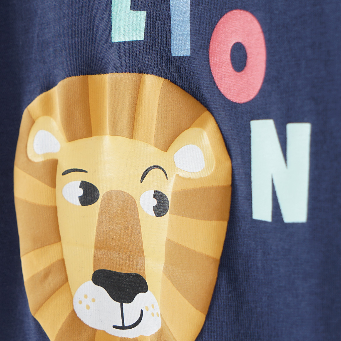 Topomini Baby T-Shirt mit Löwen-Motiv dunkelblau