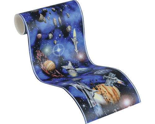 Border 9993-13 Alleen Borders Kinderruimte Glow-in-the-Dark Blauw 5 m x 17 cm