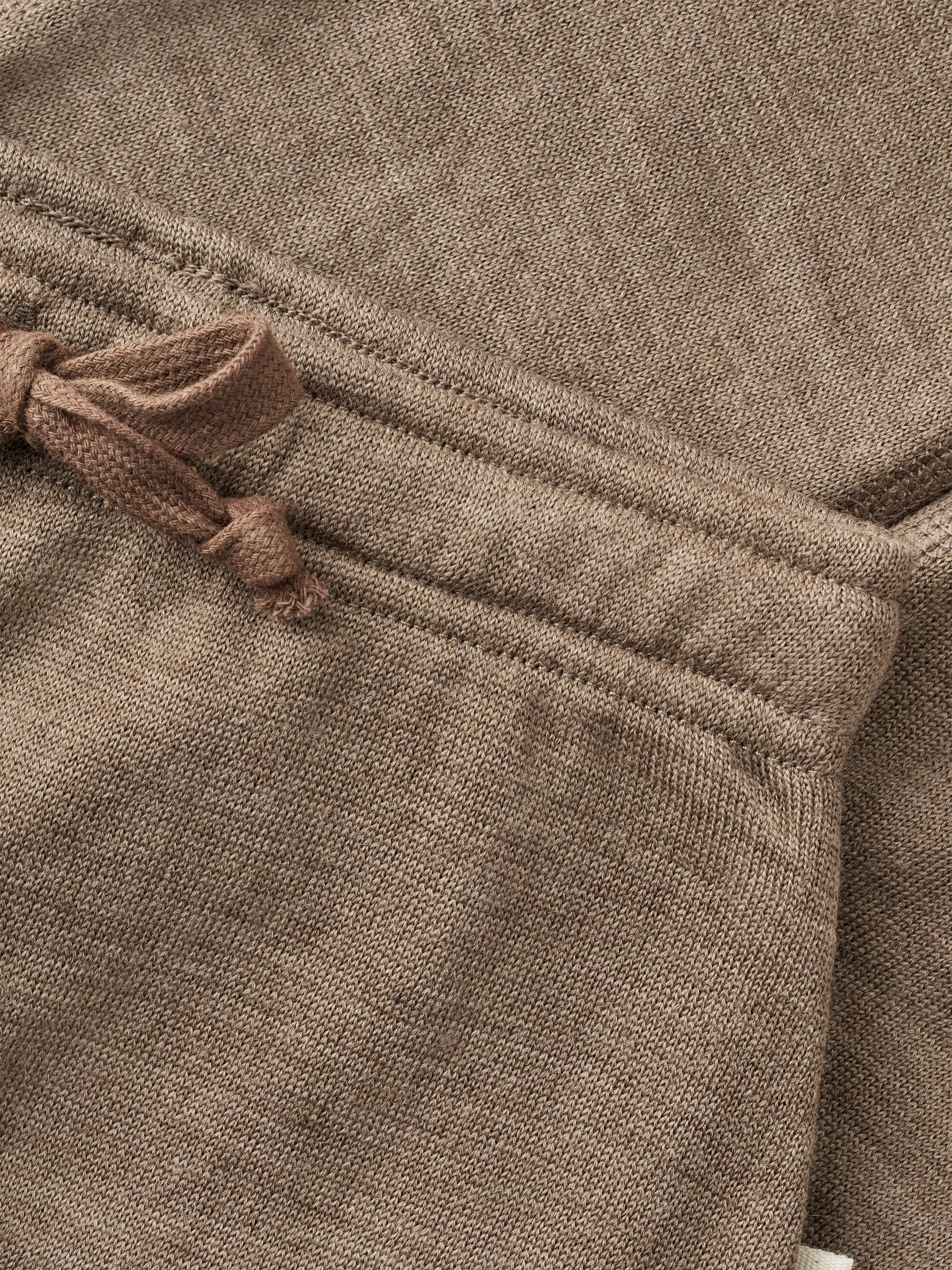 Joggingbroek met kniestuk van merinowollen terry voor baby’s