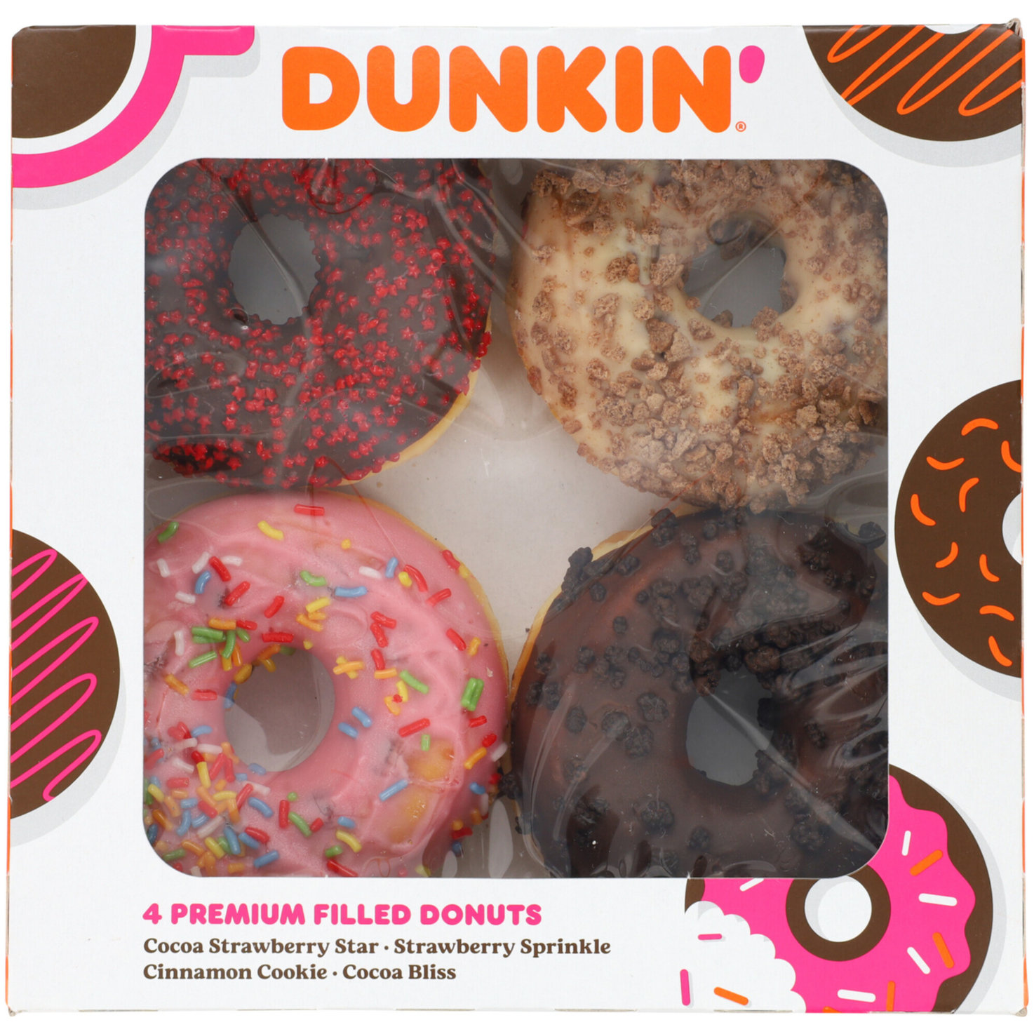 DUNKIN' DONUTS Rings Mix 4 Stück