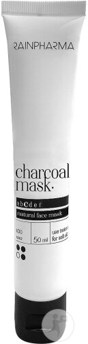 RainPharma Charcoal Mask Masque Visage Purifiant Intense Tube 50ml